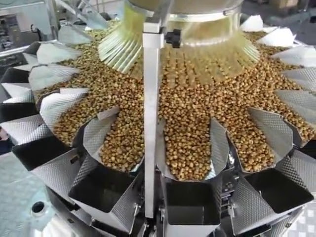 Mataas na bilis ng multihead weigher buong awtomatikong vertical tumitimbang at packing machine vffs tumitimbang pack